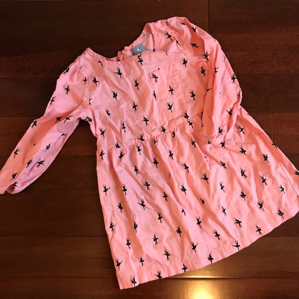 Baby Gap pink cotton dress ballerina